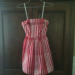 Vineyard Vines red checkered dress